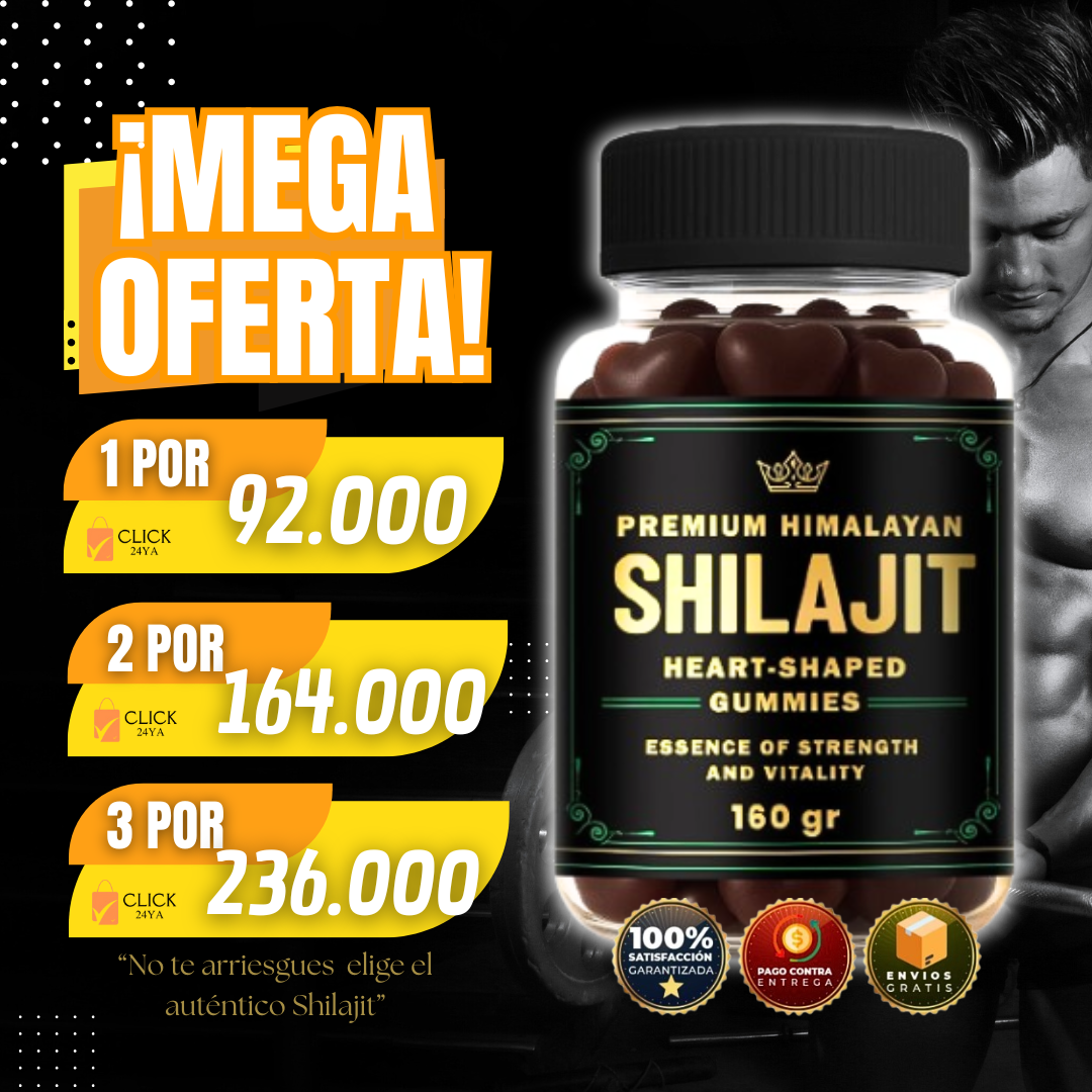 🍃 Shilajit Gummies 60 Unidades - Energía , Vitalidad 💪 y Bienestar 🌟