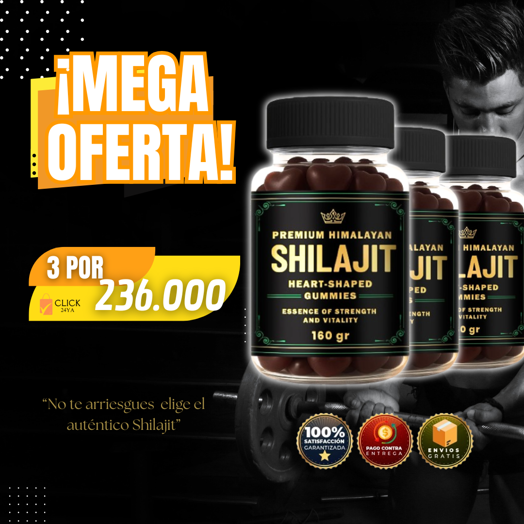 🍃 Shilajit Gummies 60 Unidades - Energía , Vitalidad 💪 y Bienestar 🌟