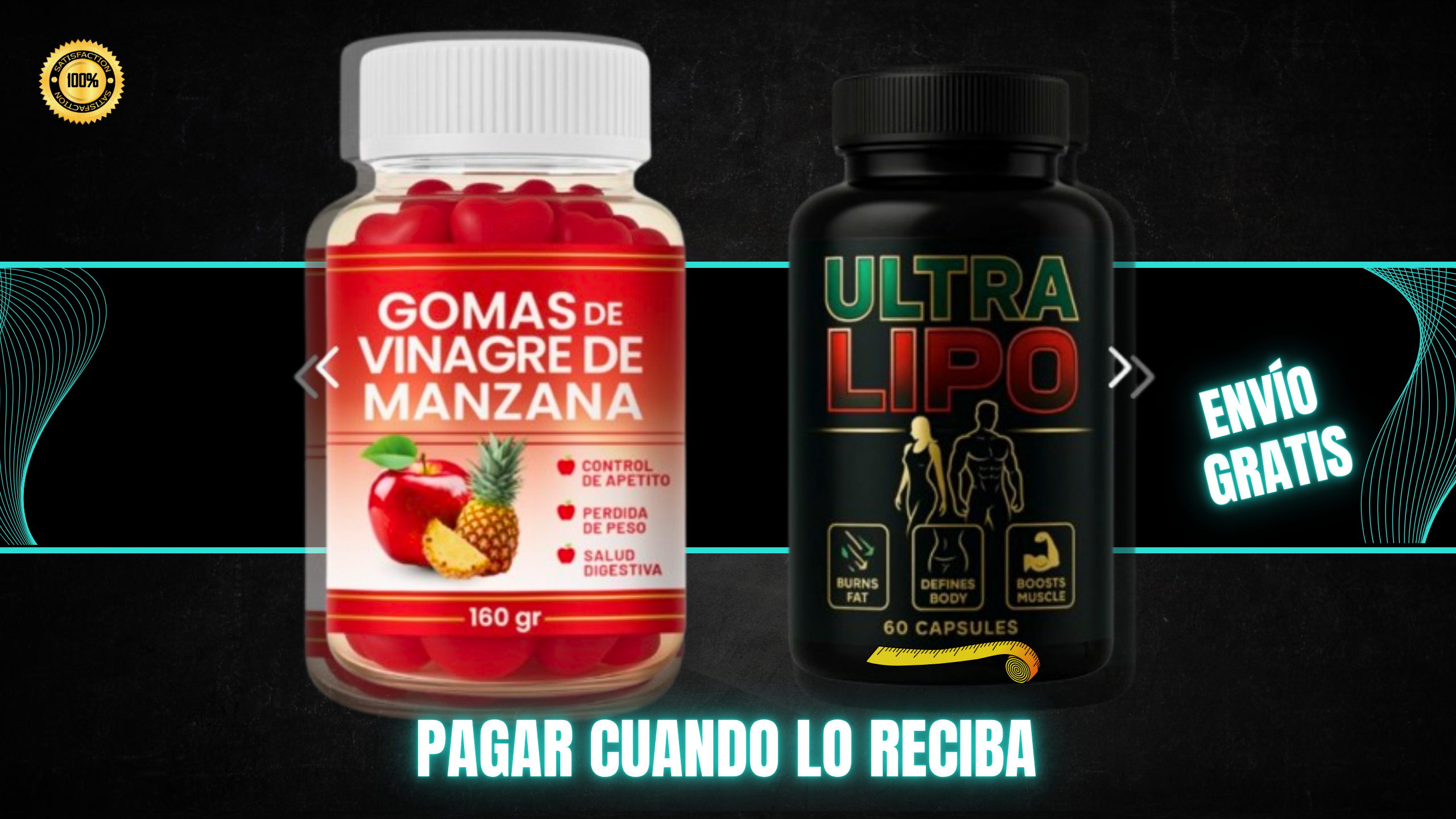 CAPS ULTRA LIPO+GOMITAS DE VINAGRE MANZA