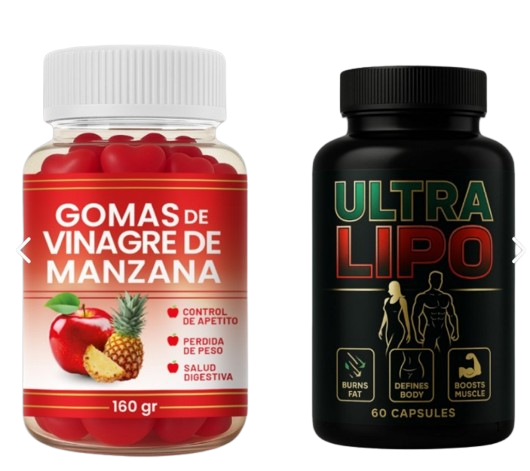 CAPS ULTRA LIPO+GOMITAS DE VINAGRE MANZA