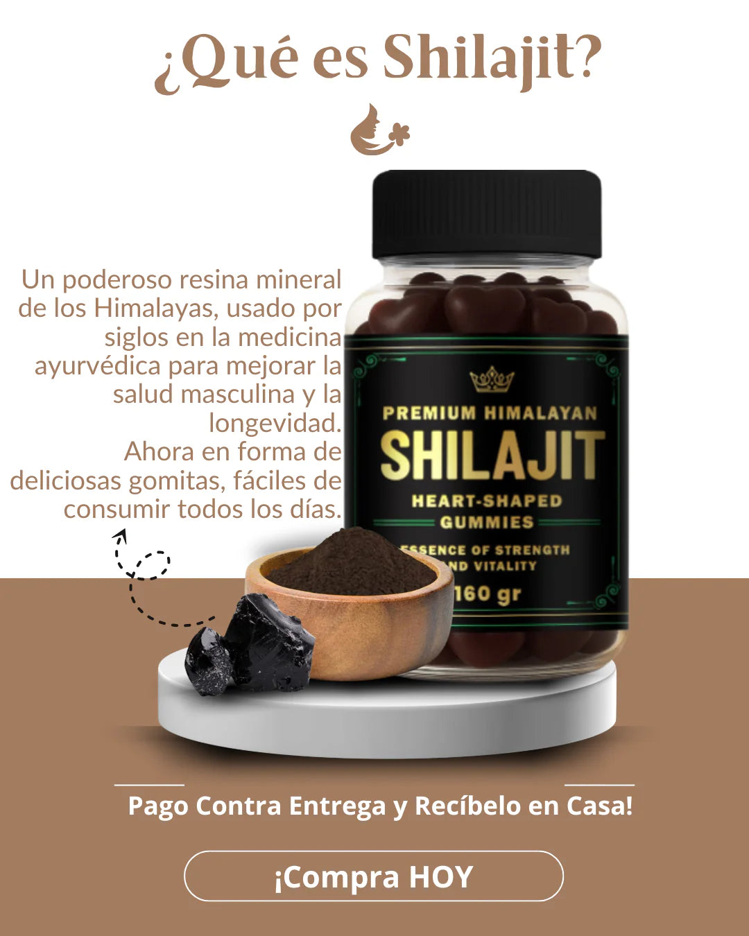 🍃 Shilajit Gummies 60 Unidades - Energía , Vitalidad 💪 y Bienestar 🌟